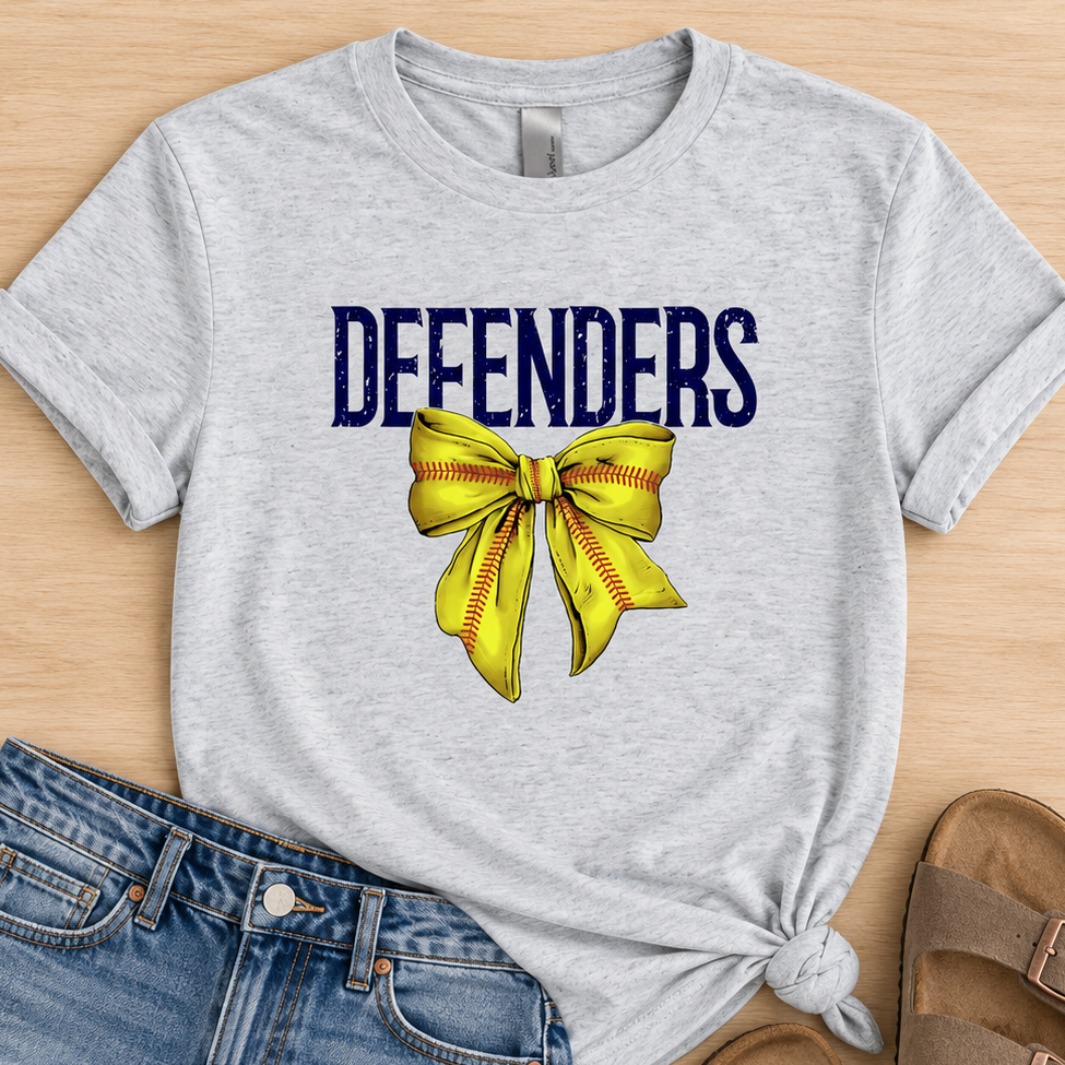 Defenders with Softball bow