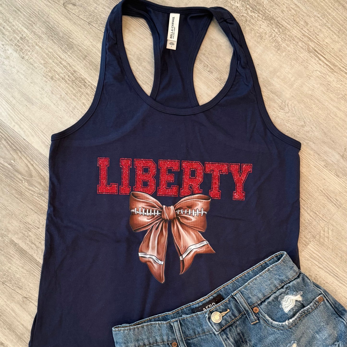 Liberty Football Bow