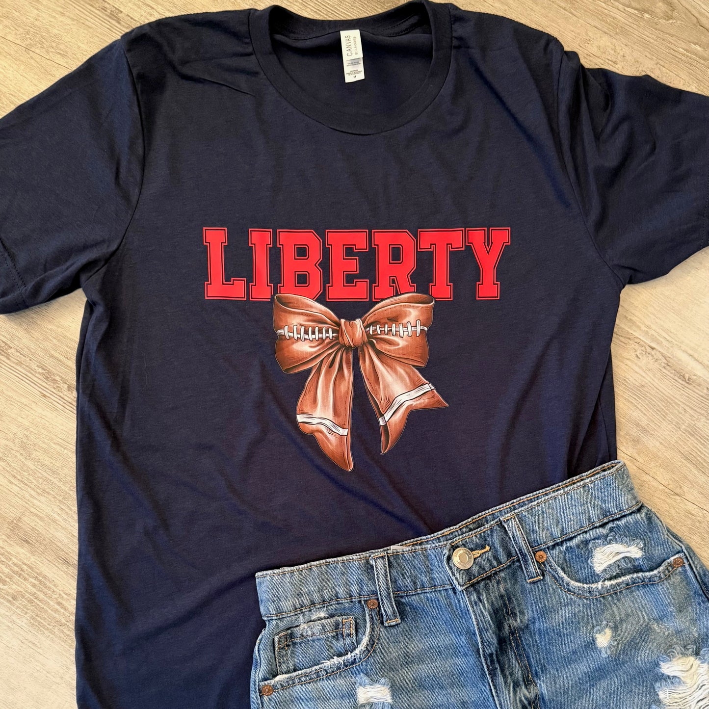 Liberty Football Bow