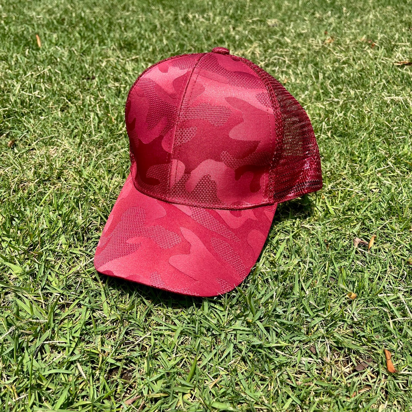 Leather Patch Ponytail Hats