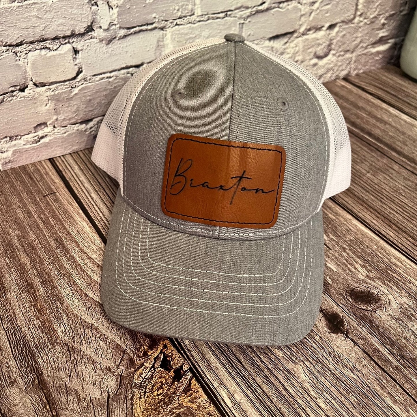 Dad Leather Patch Hats