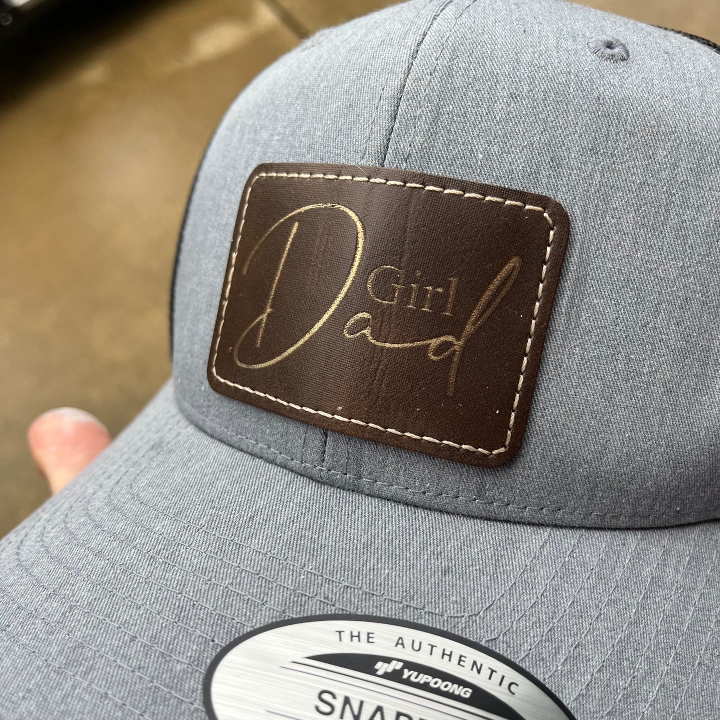 Dad Leather Patch Hats