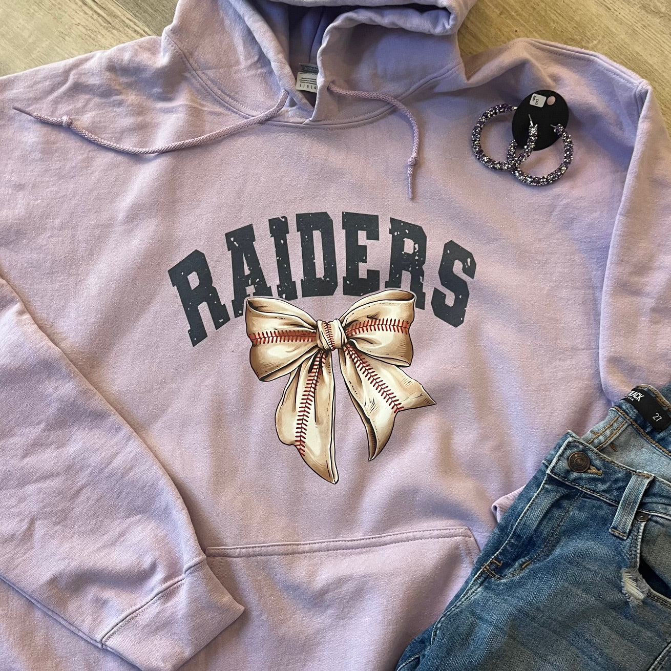 Raiders Baseball Bow