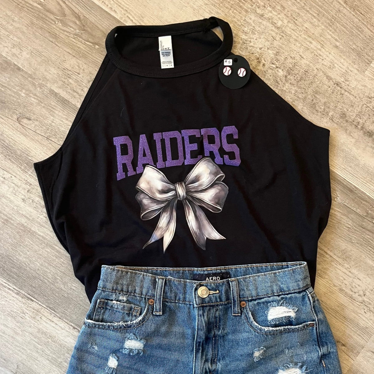 Raiders Gray Bow