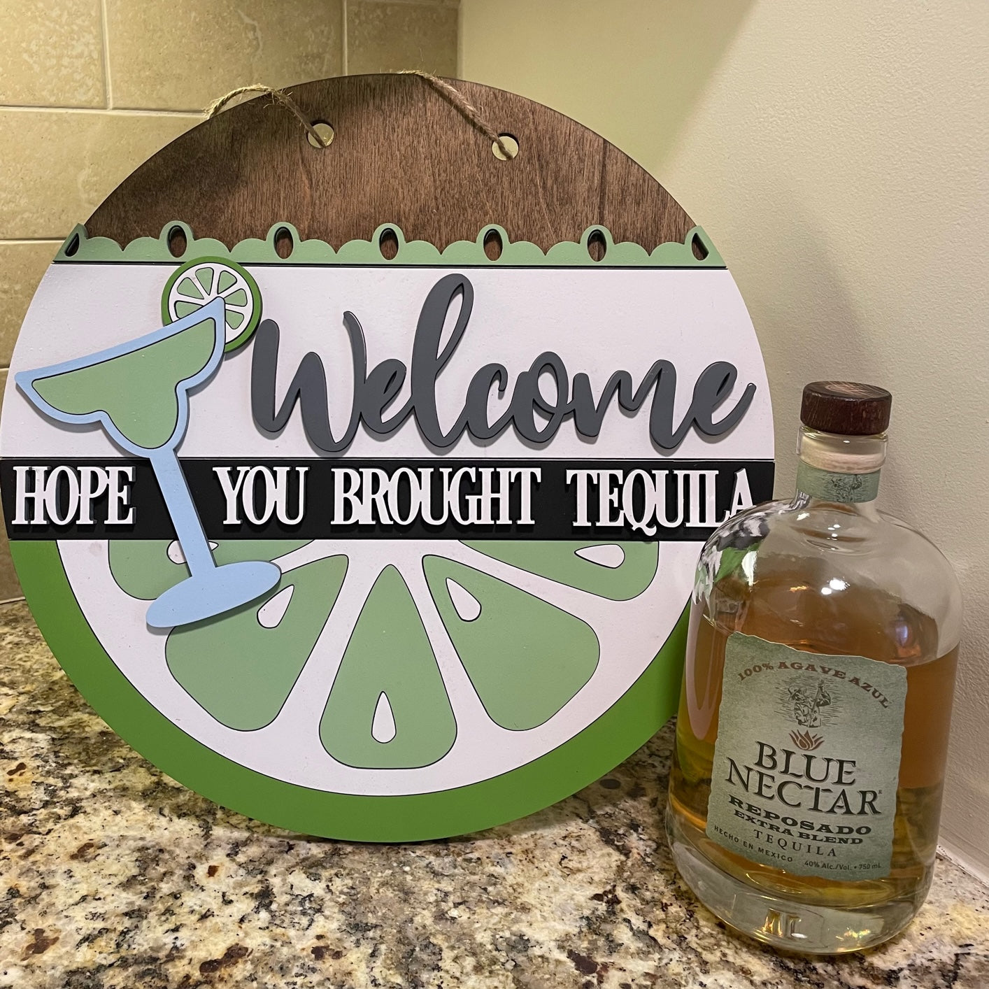 Tequila Round Sign