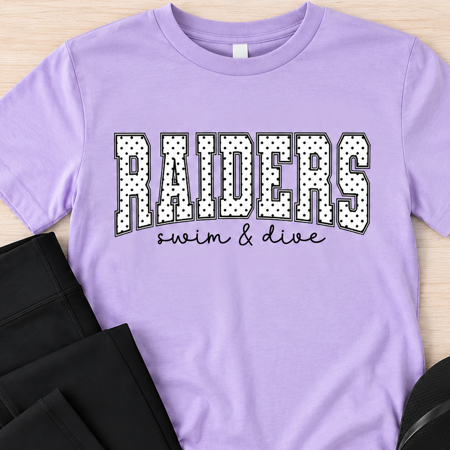 Raiders Swim & Dive Polka Dot
