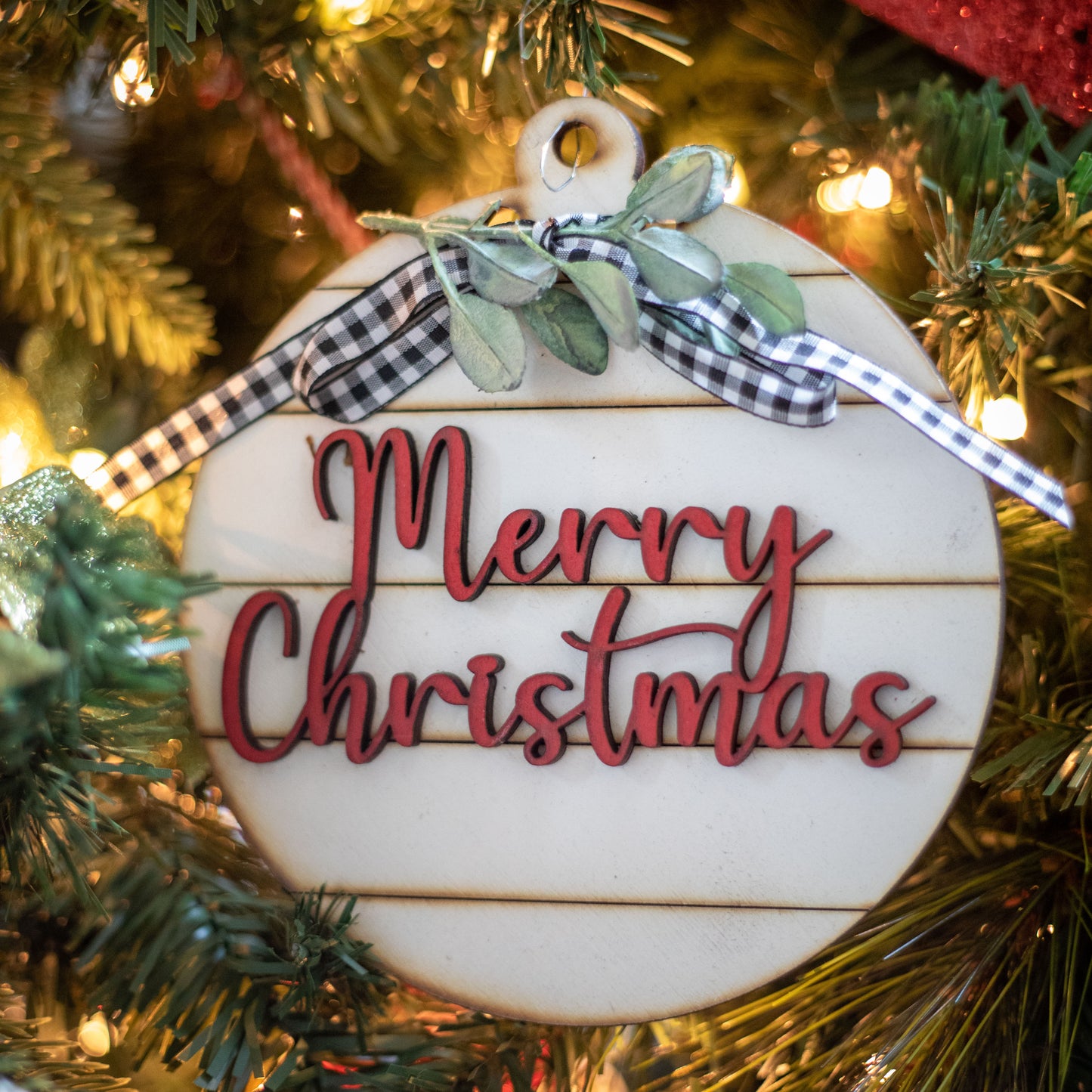 Christmas Shiplap Ornaments