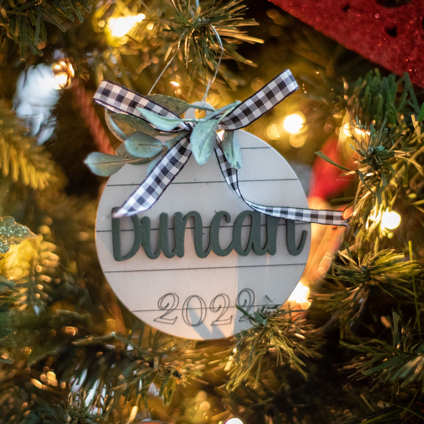Personalized Shiplap Ornaments
