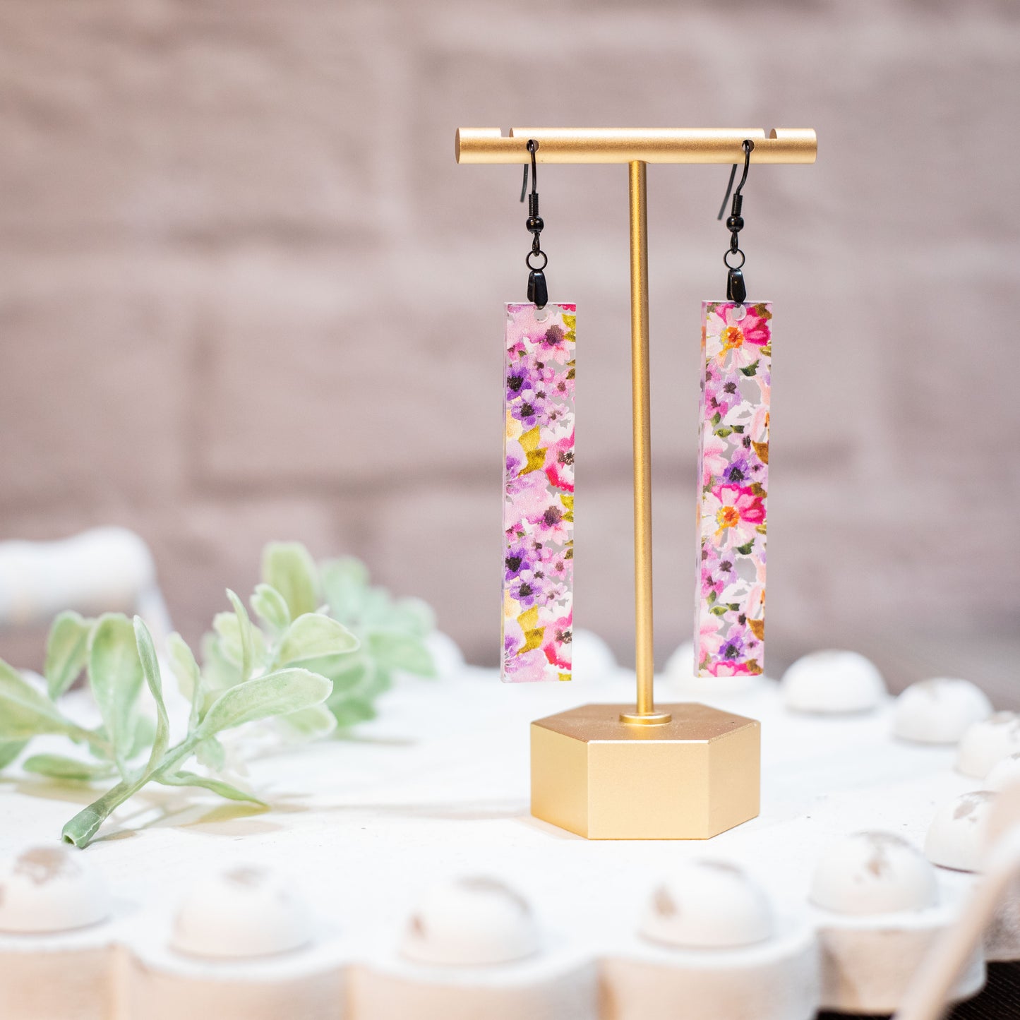 Acrylic Rectangle Earrings