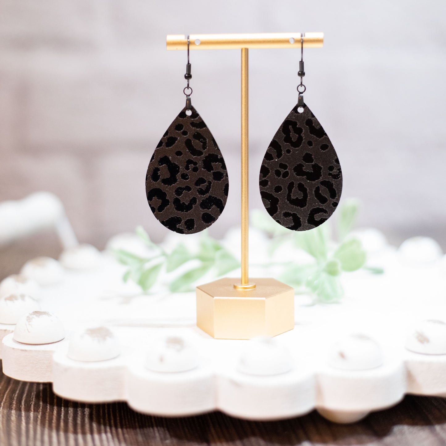 Acrylic Tear Drop Earrings