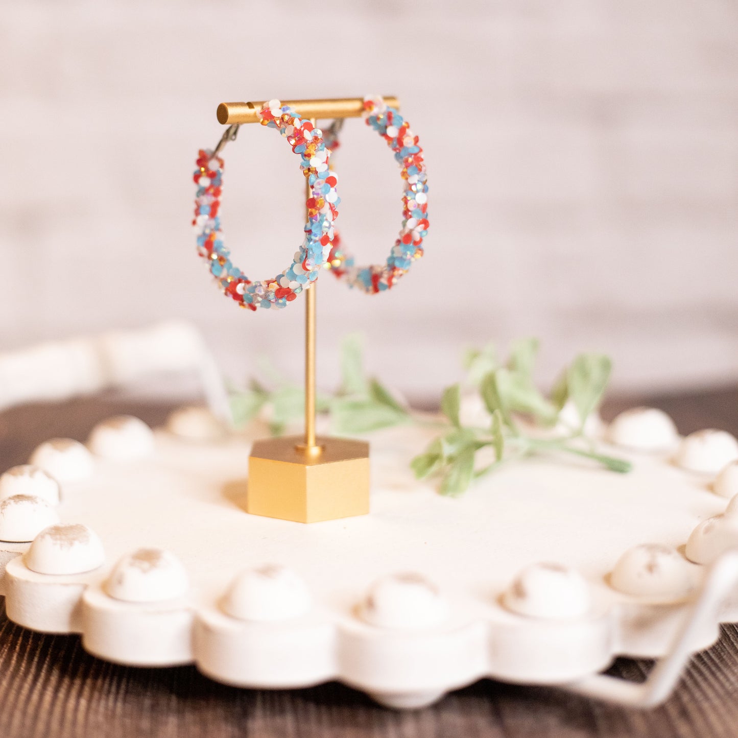 Glitter Rope Earrings