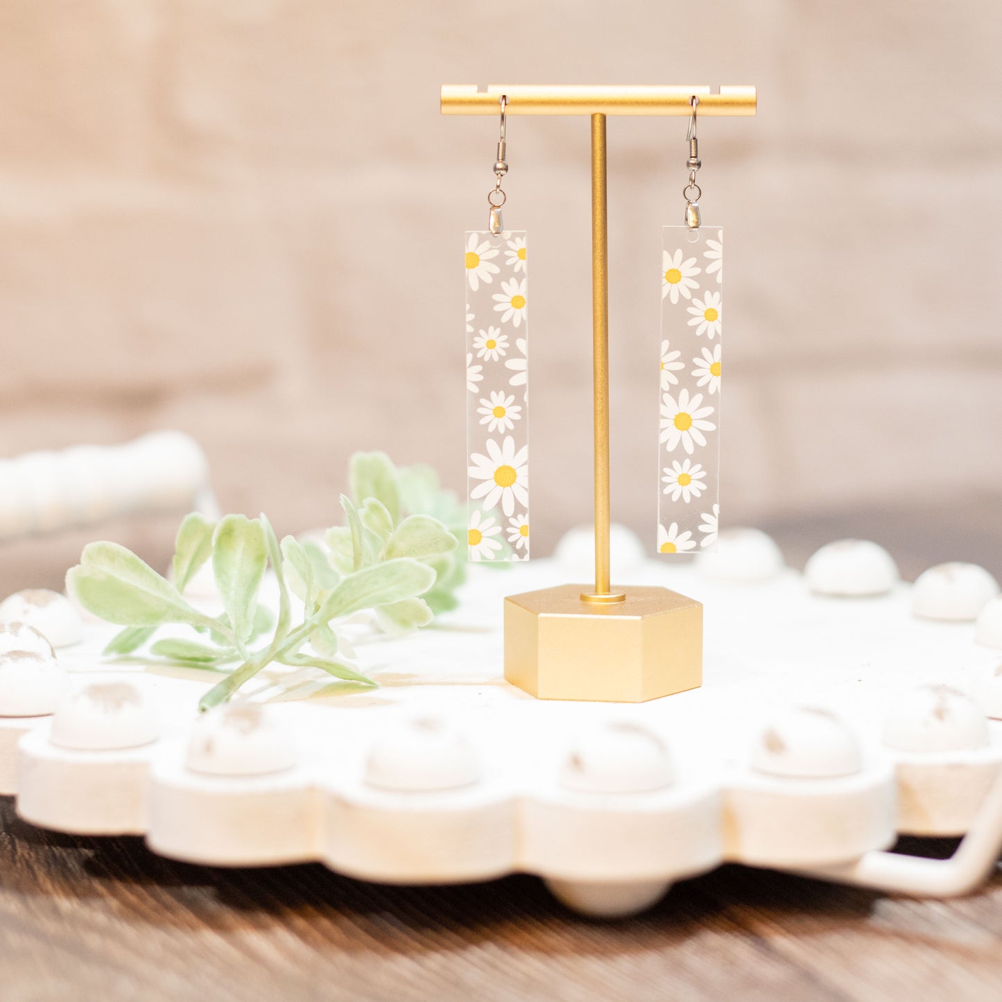 Acrylic Rectangle Earrings