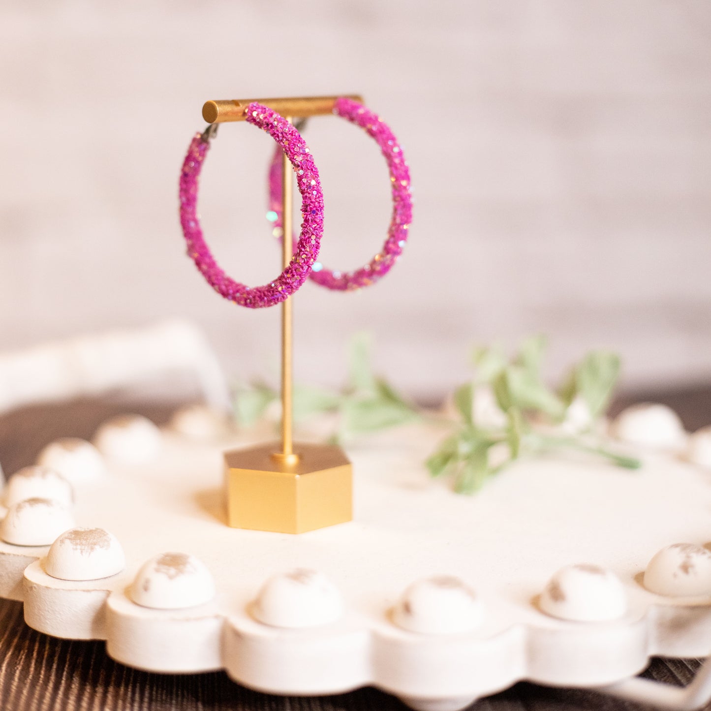 Glitter Rope Earrings