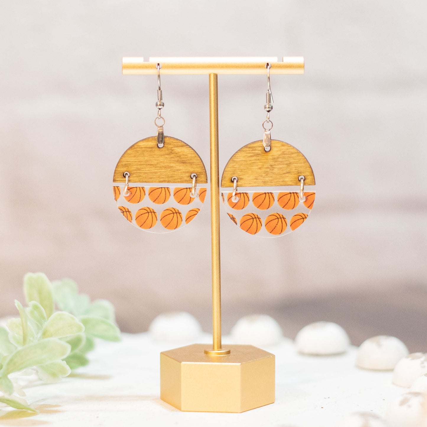 Basketball Earrings