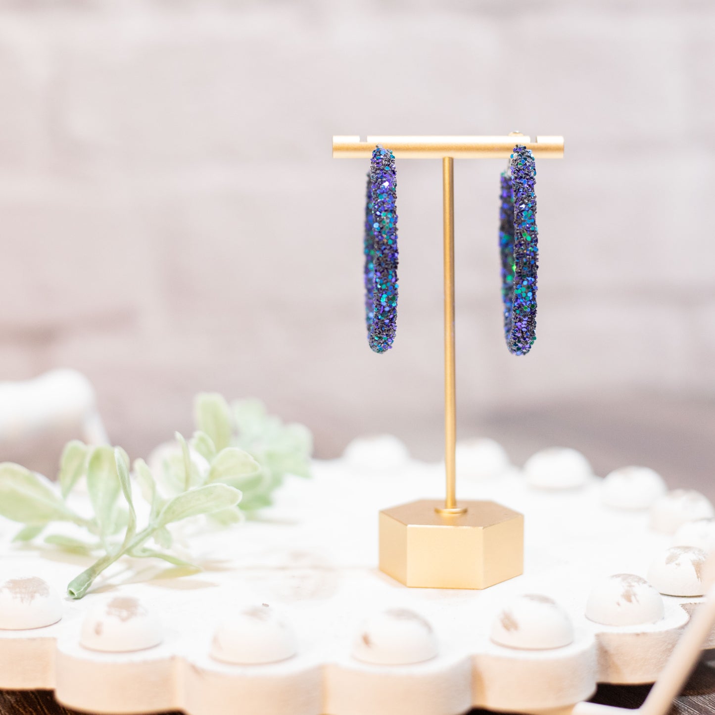 Glitter Rope Earrings