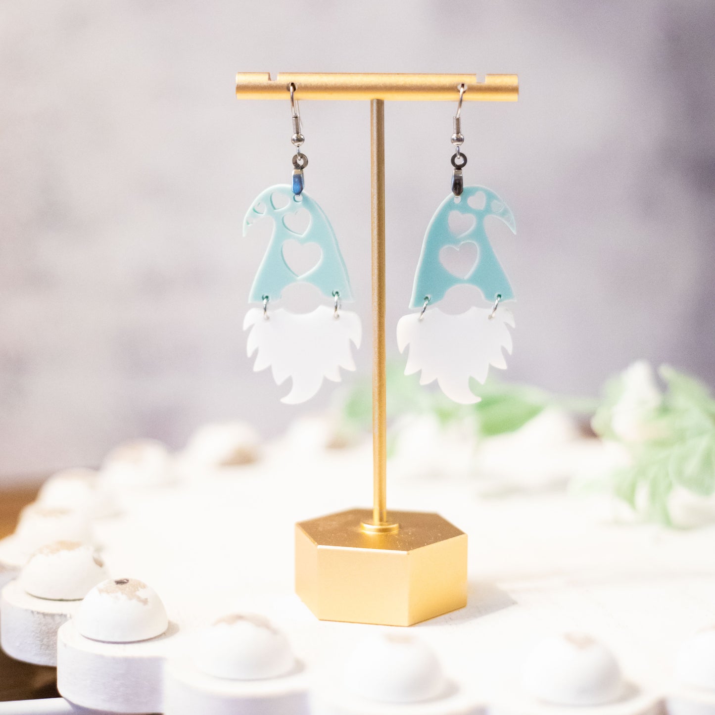 Valentine Gnome Earrings