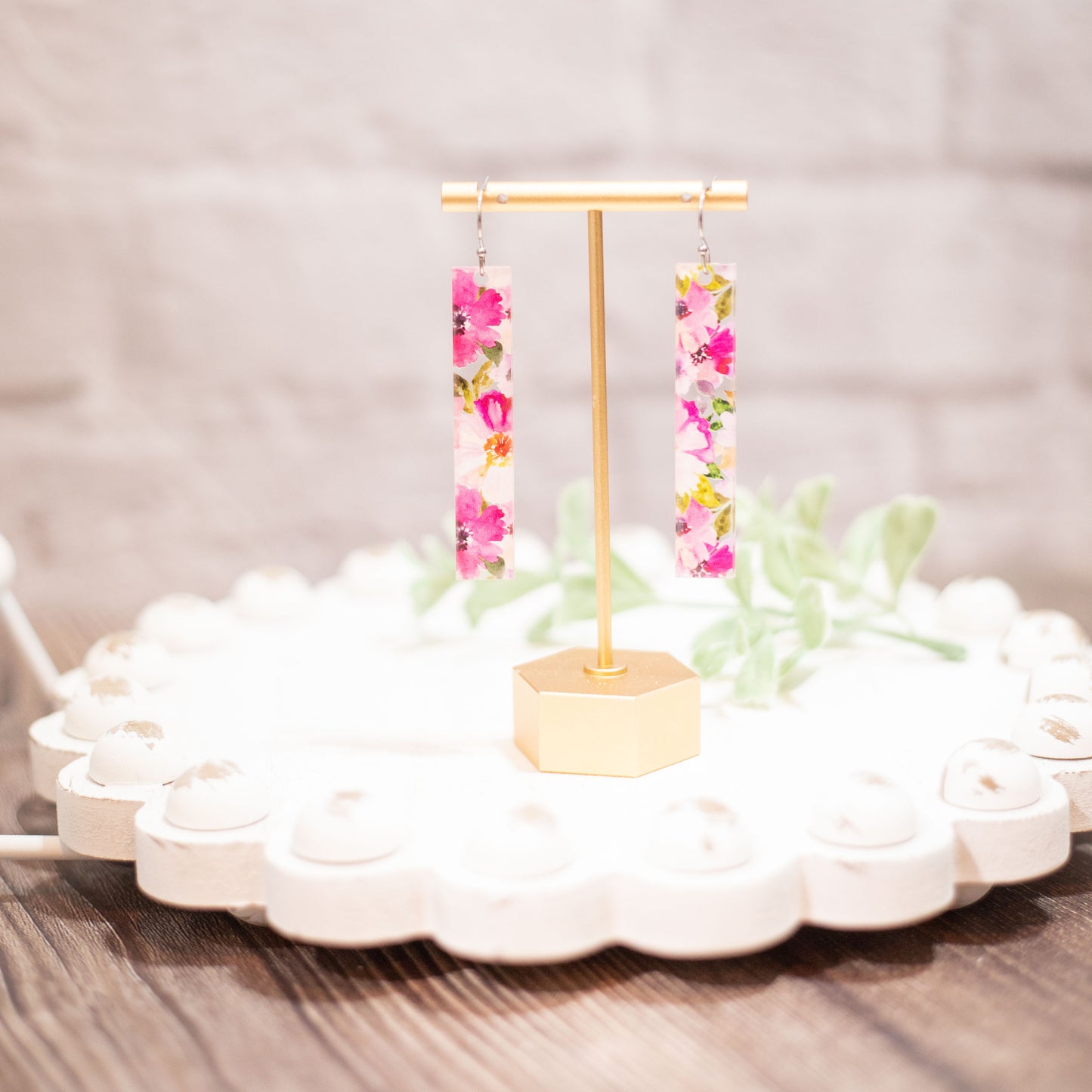 Acrylic Rectangle Earrings