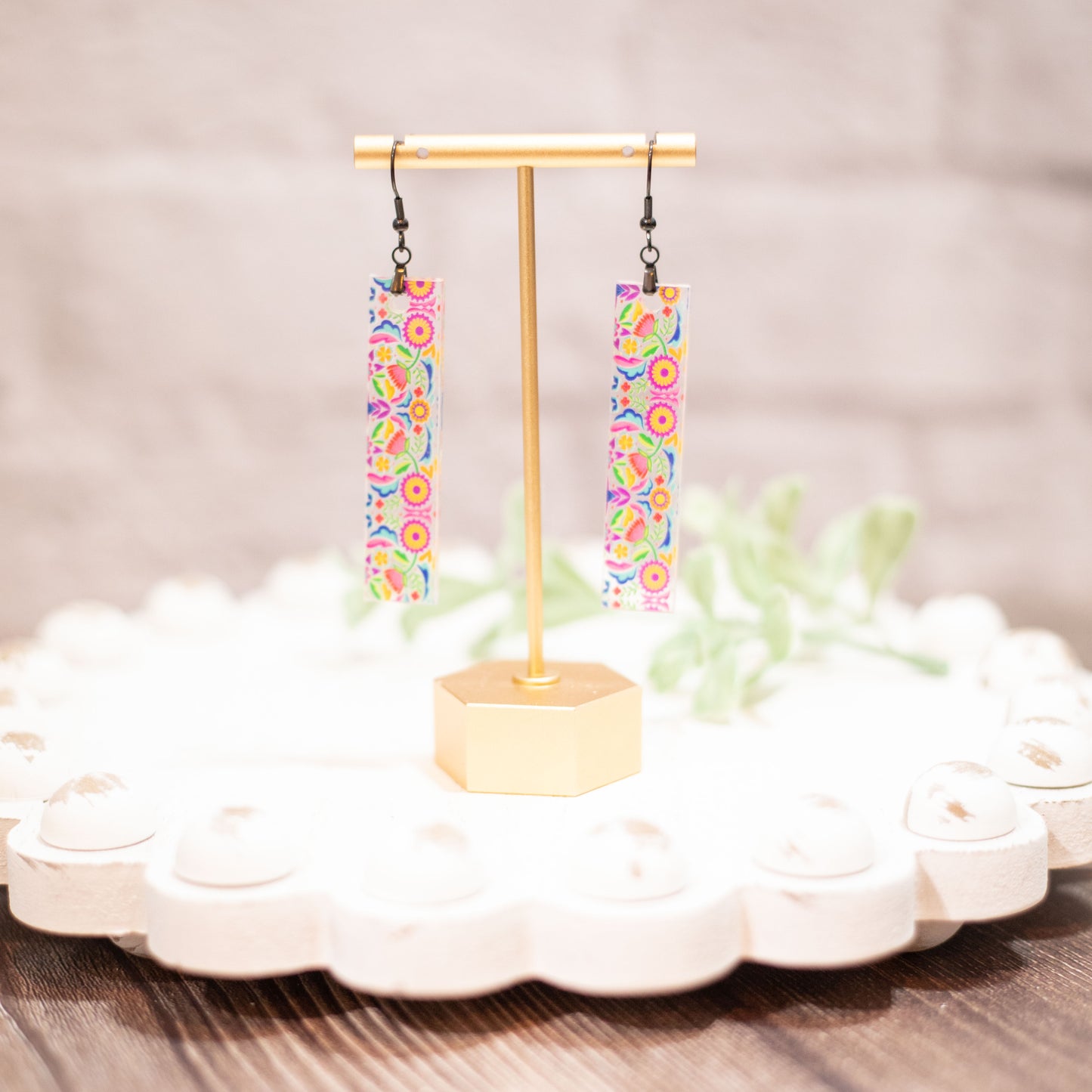 Acrylic Rectangle Earrings