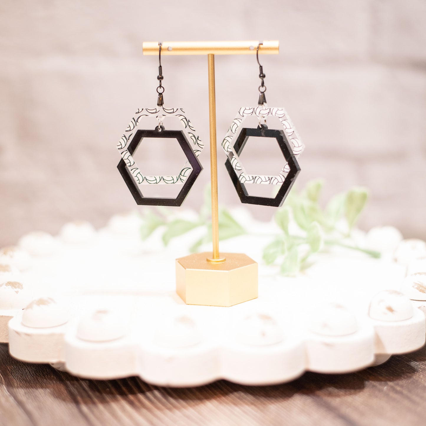 Volleyball Acrylic Earrings