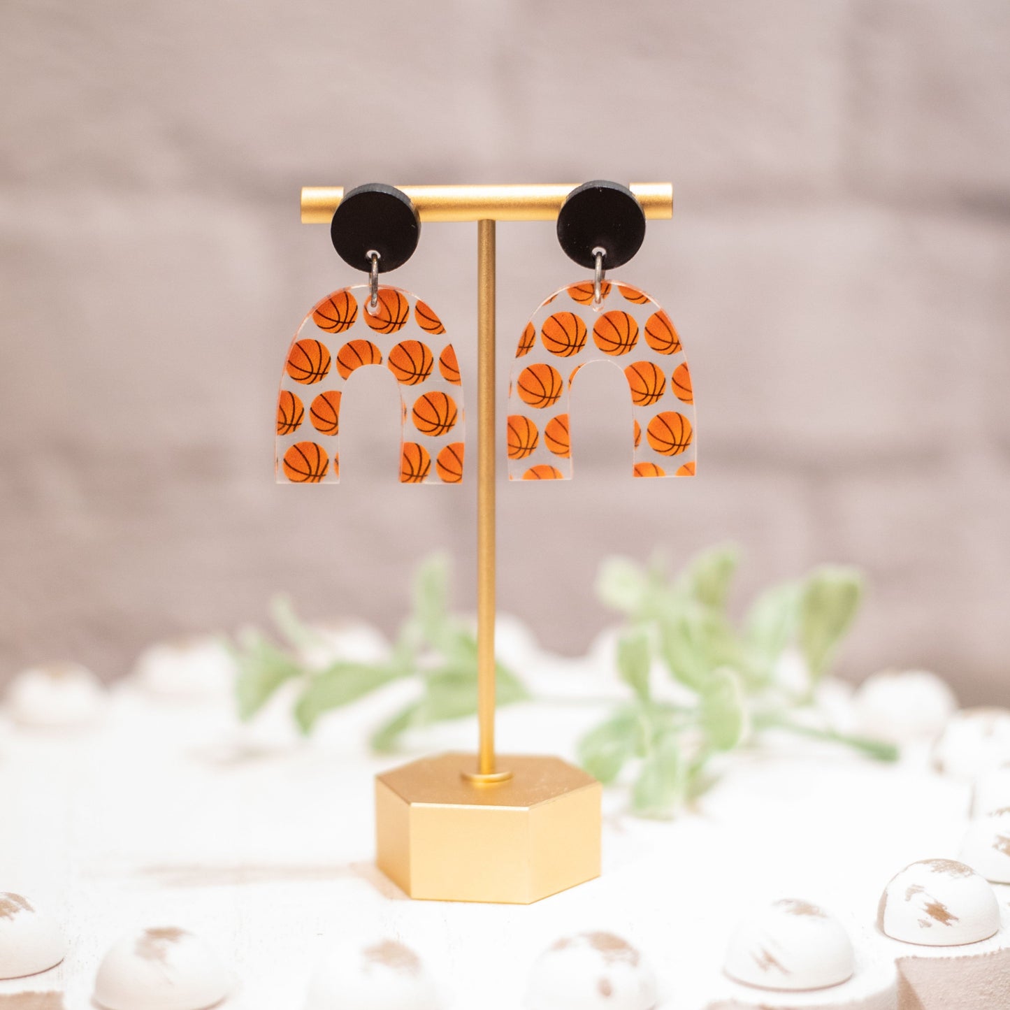 Basketball Earrings