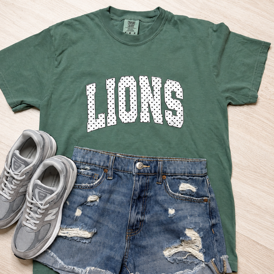 Lions Polka Dot Design