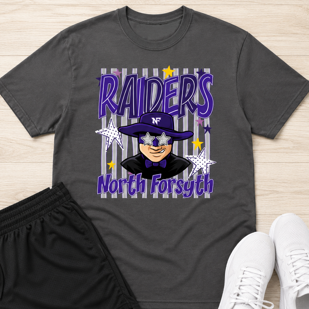 Raiders Mascot Striped Shirt