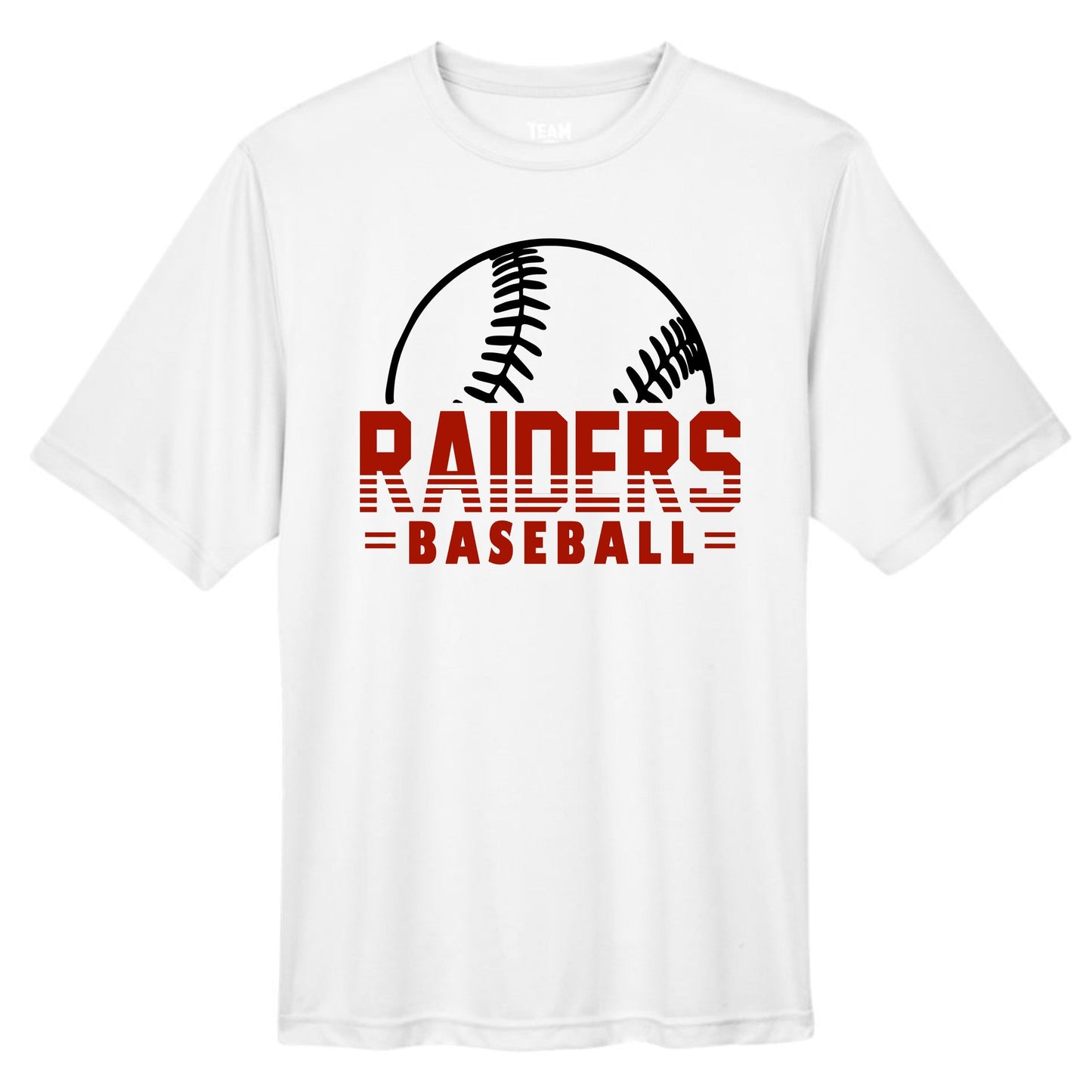 Raiders Baseball on Red (CM)