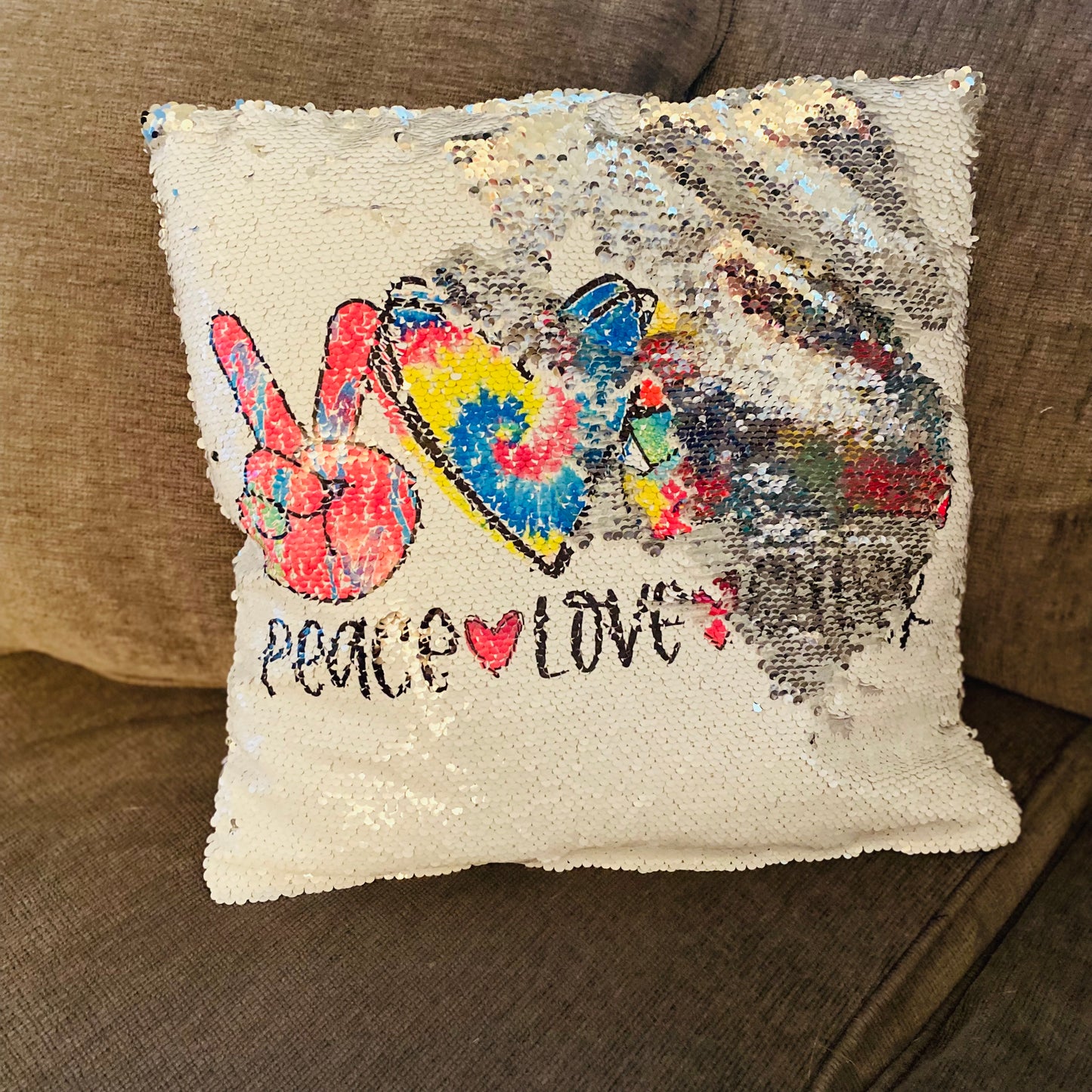 Personalized Sequins Pillow Cover