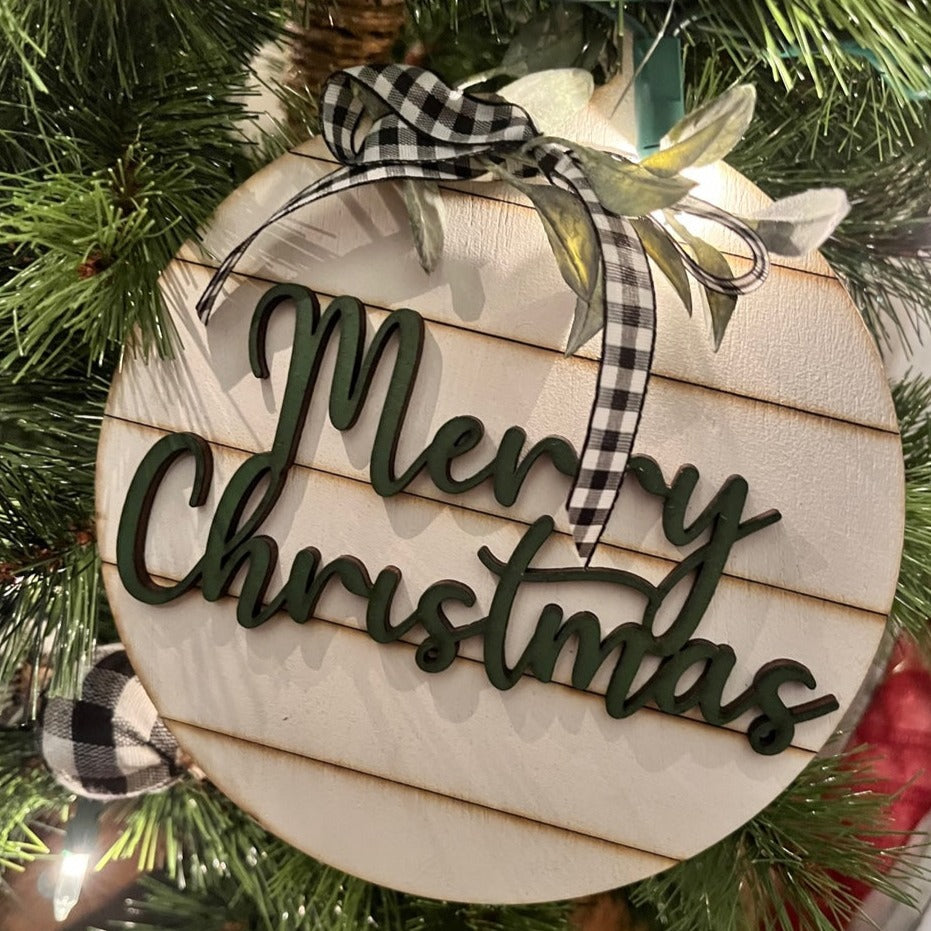 Christmas Shiplap Ornaments