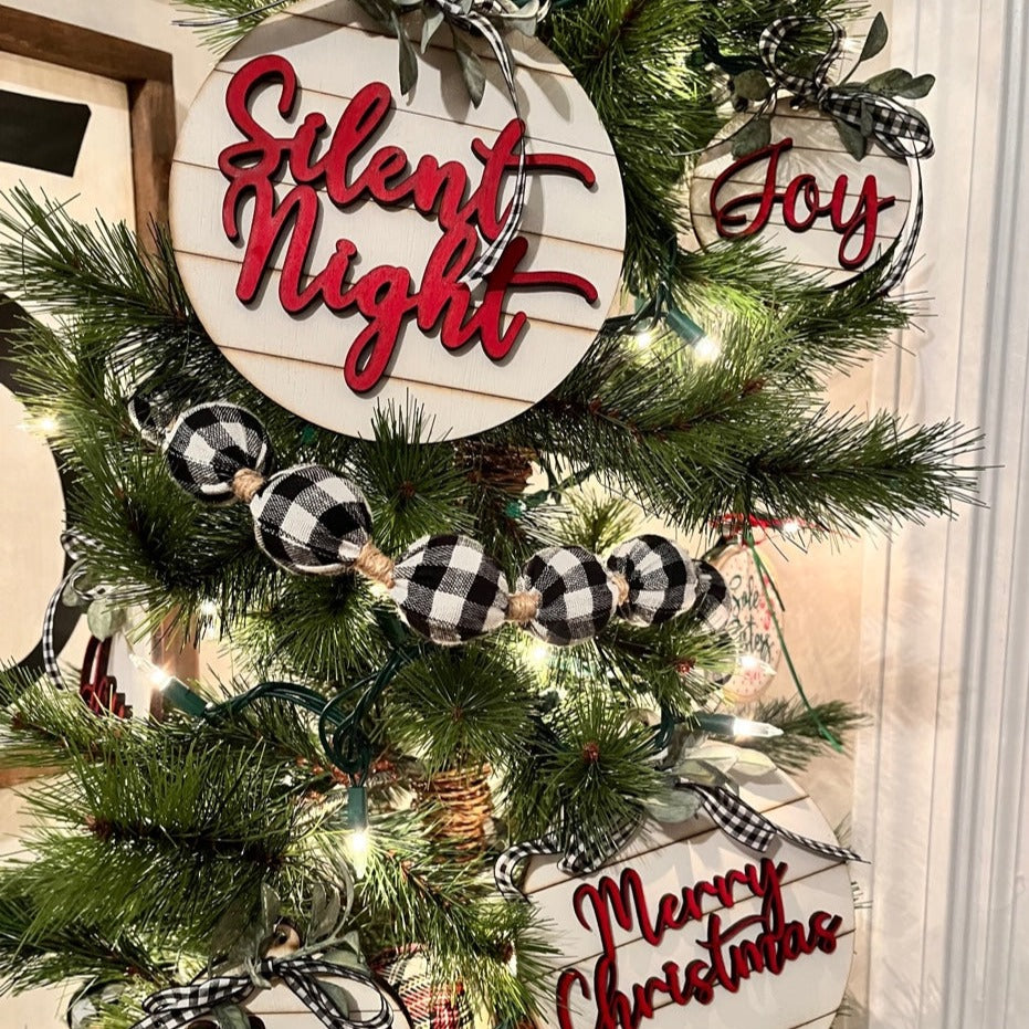 Christmas Shiplap Ornaments