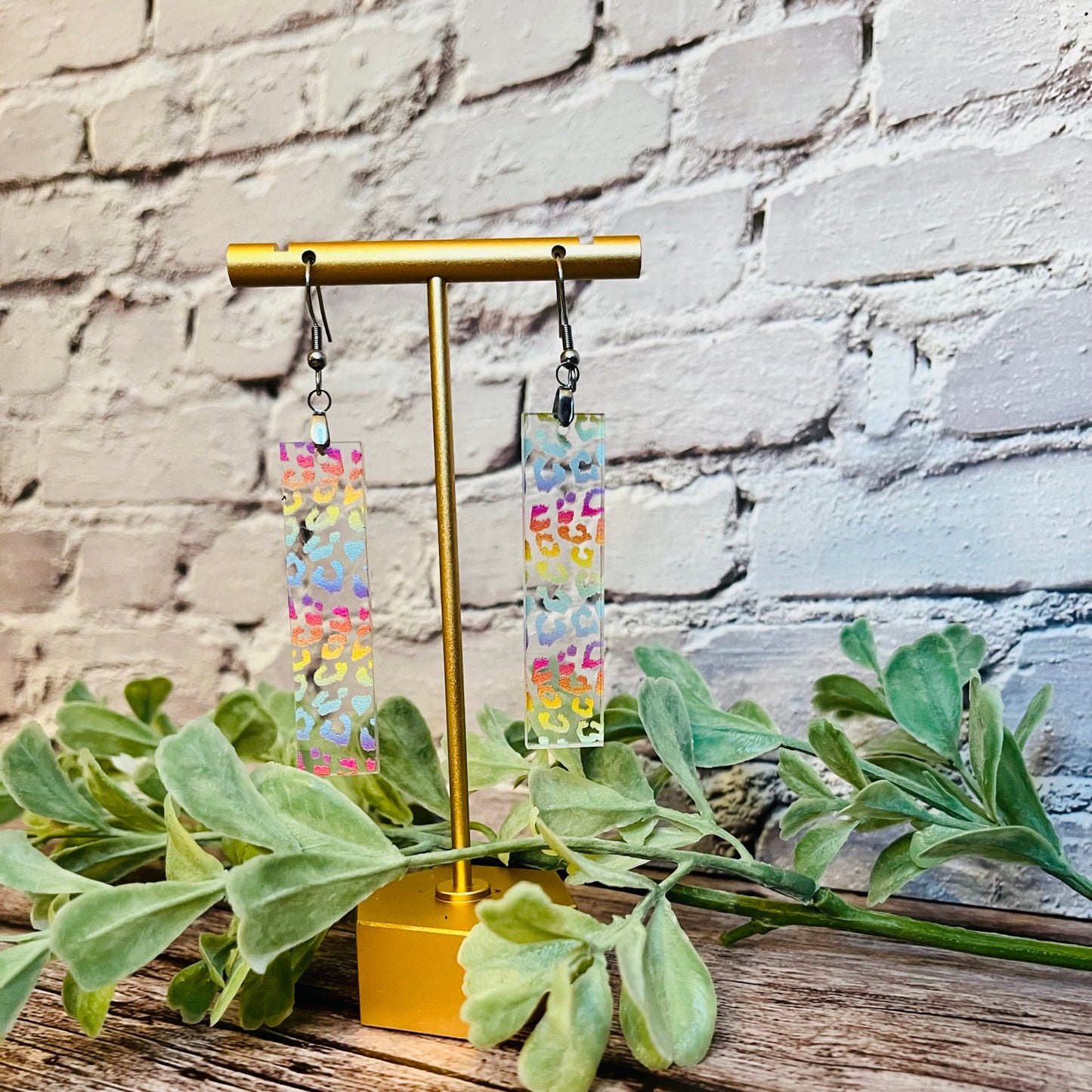 Acrylic Rectangle Earrings