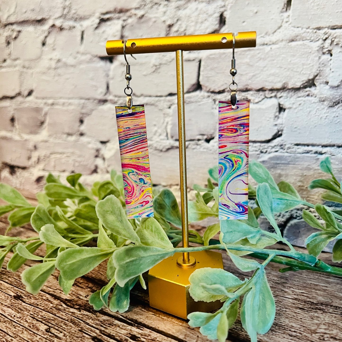 Acrylic Rectangle Earrings