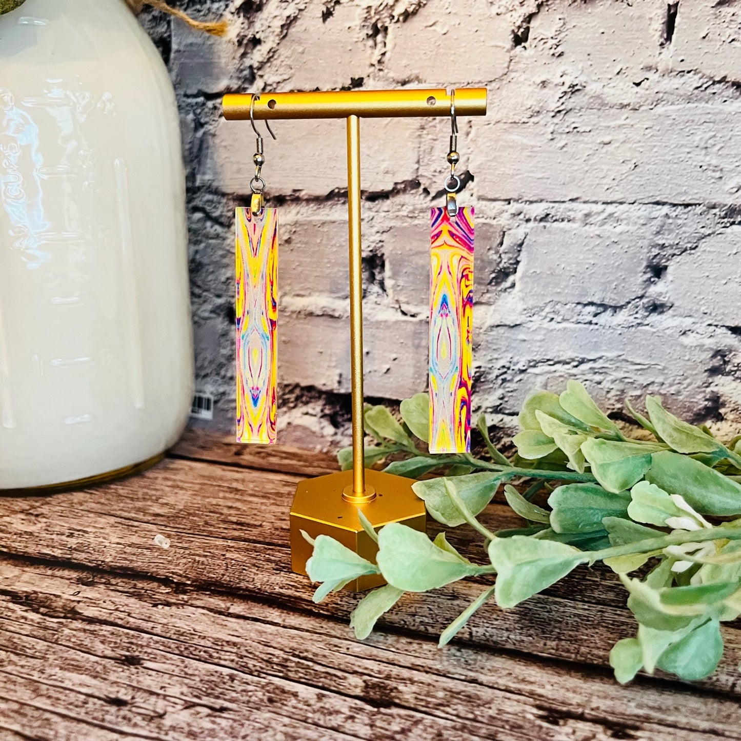 Acrylic Rectangle Earrings