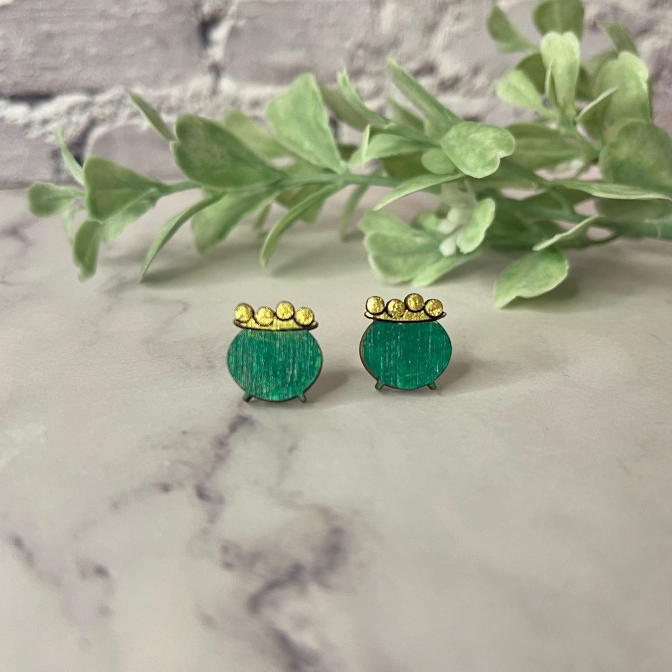 St. Patrick's Day Stud Earrings