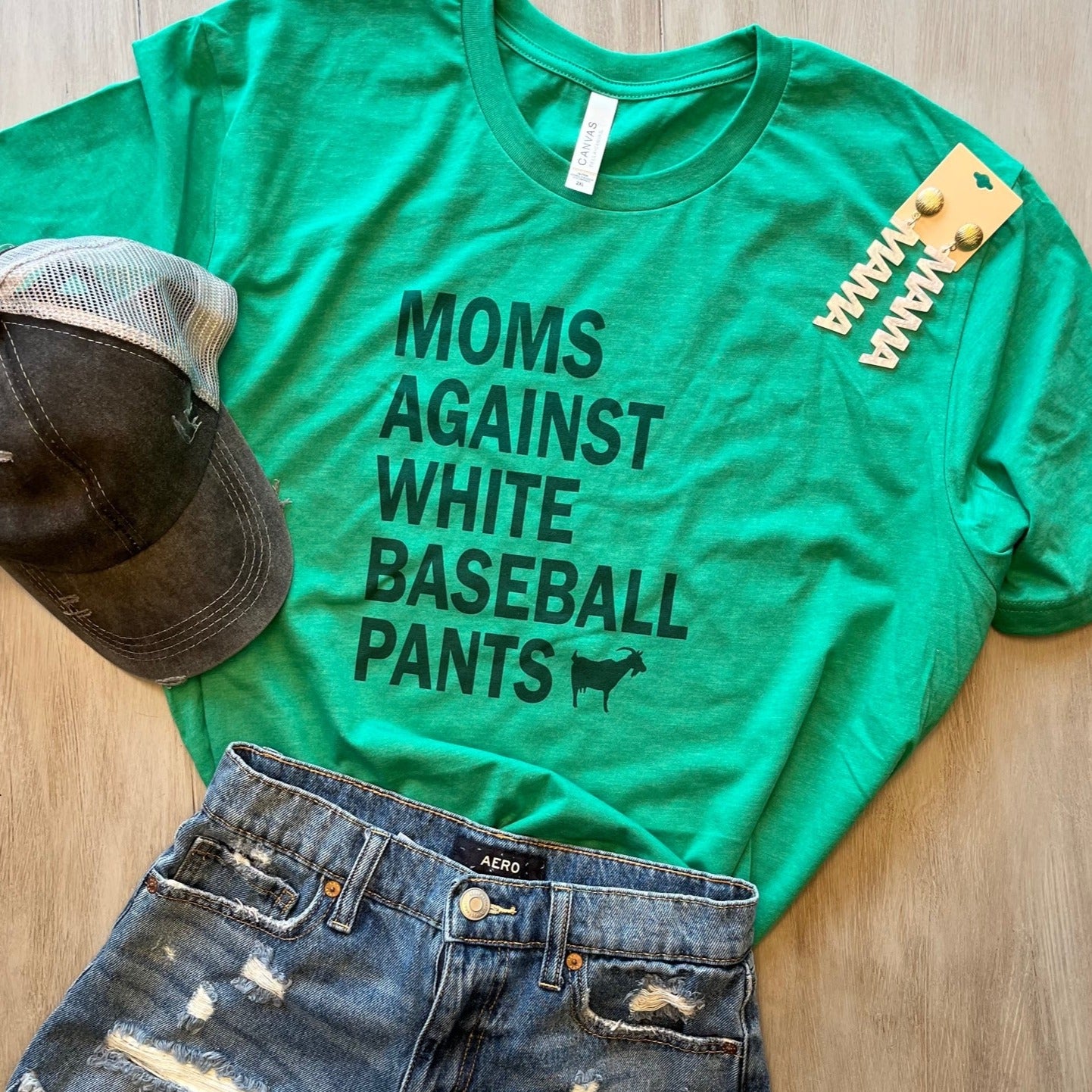 Moms against White Baseball Pants