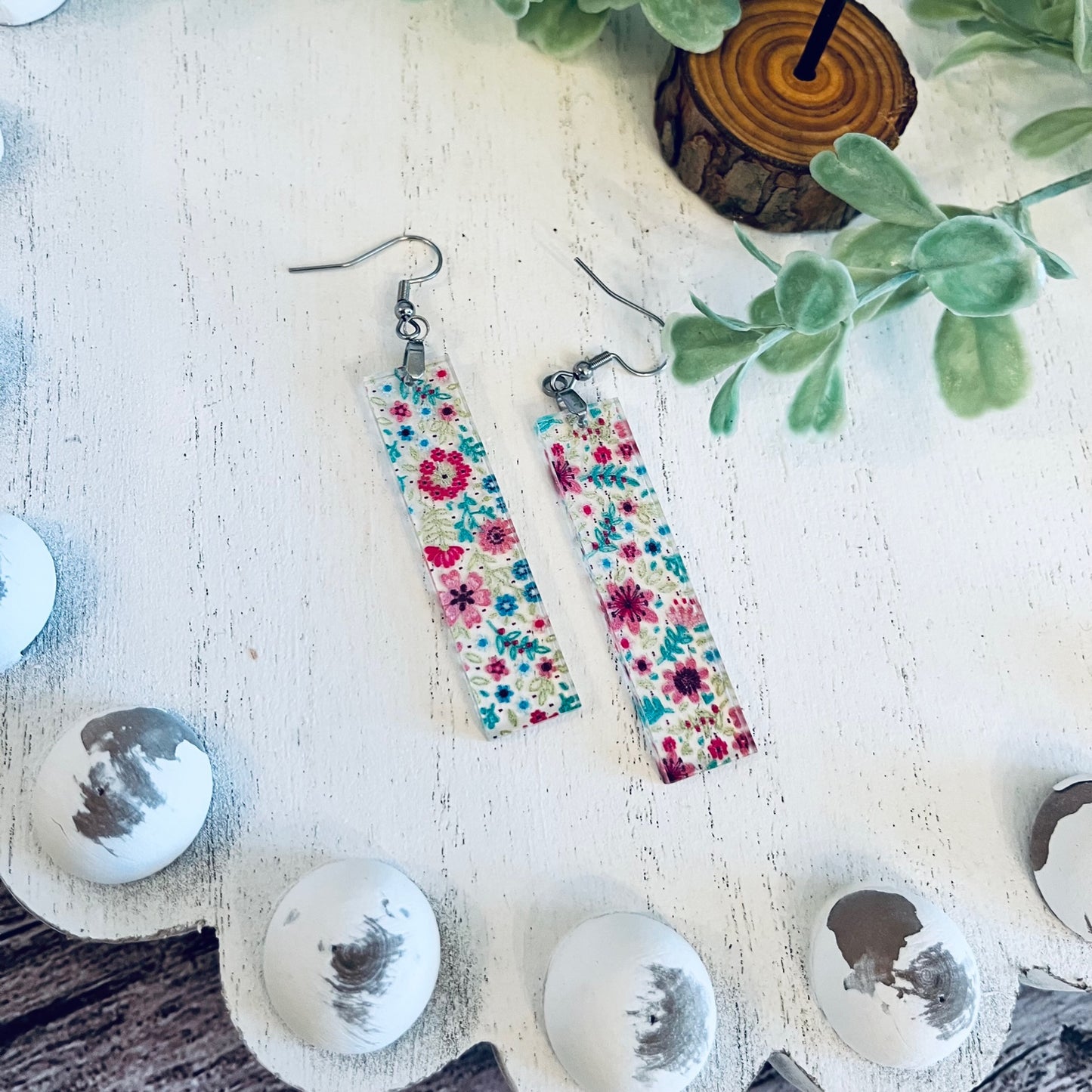 Acrylic Rectangle Earrings