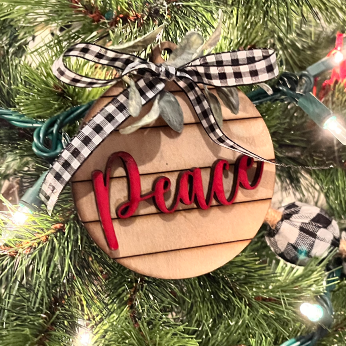 Christmas Shiplap Ornaments