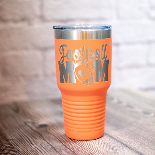 Engraved Football Mom Cup