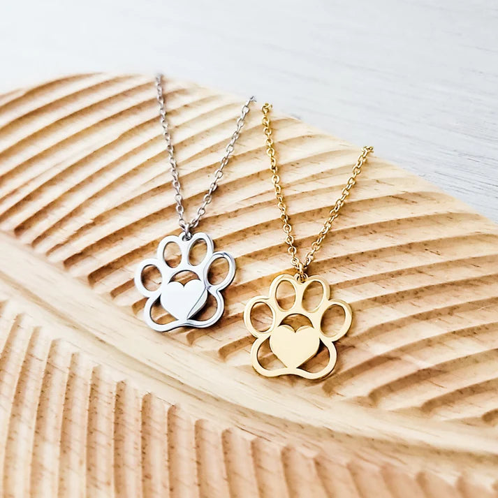 Big Paw Print Necklace - Engraved
