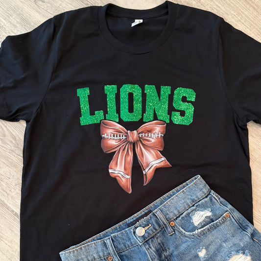 Lions Football Bow