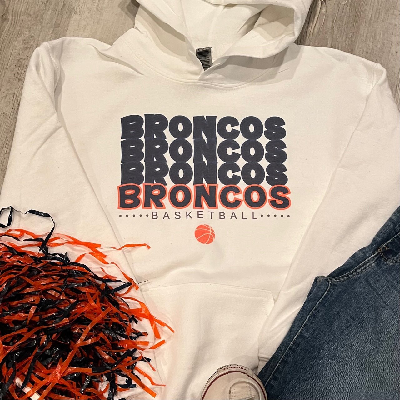 Broncos Broncos Broncos Basketball Shirt
