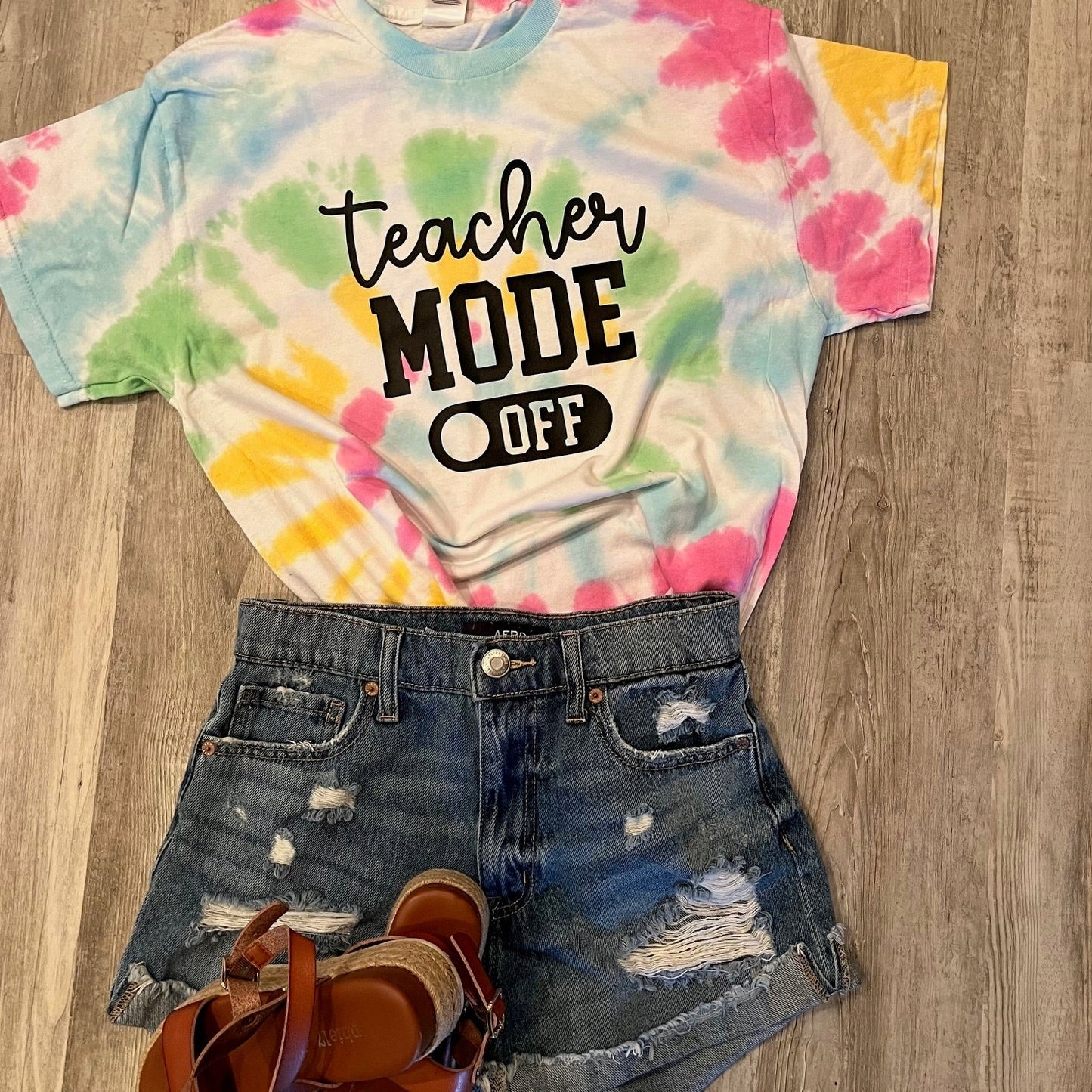 Teacher Mode OFF Tie Dye