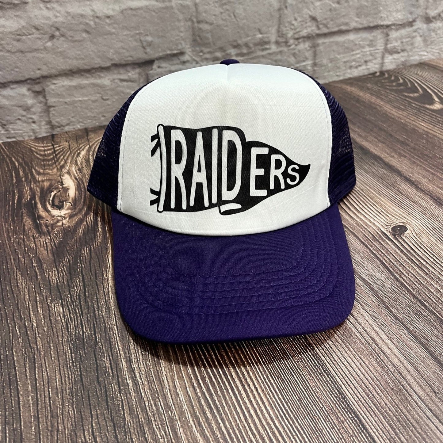 Raiders Pennant Trucker Hat