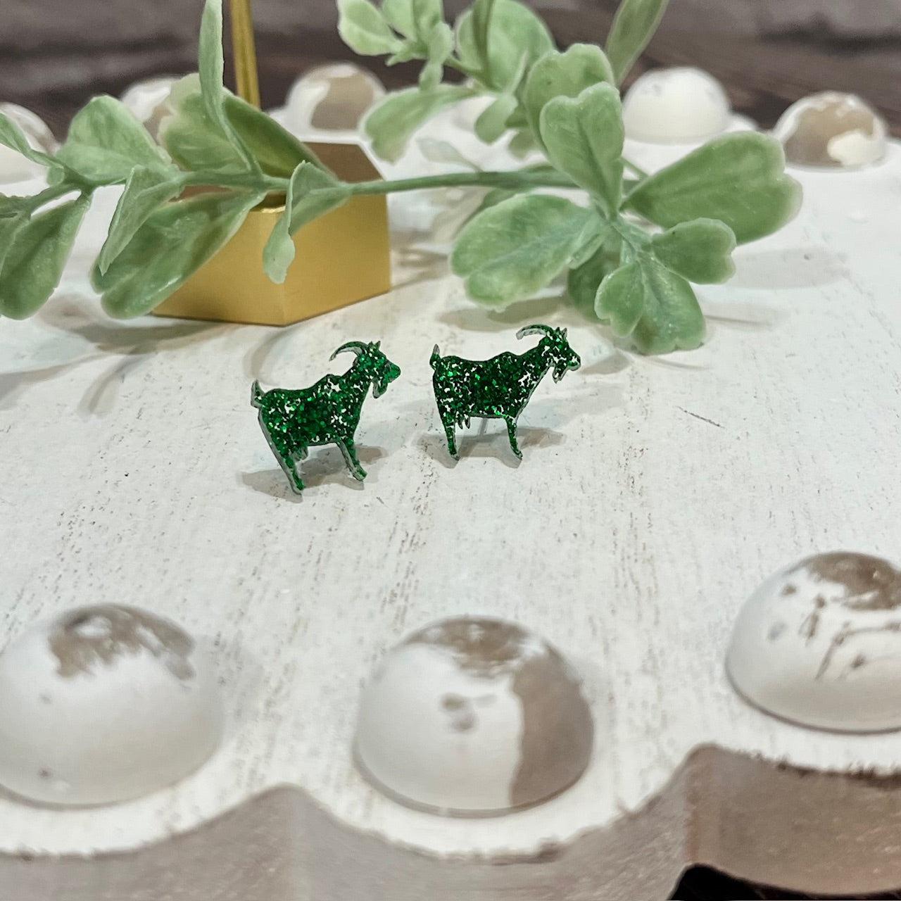 Goat Stud Earrings