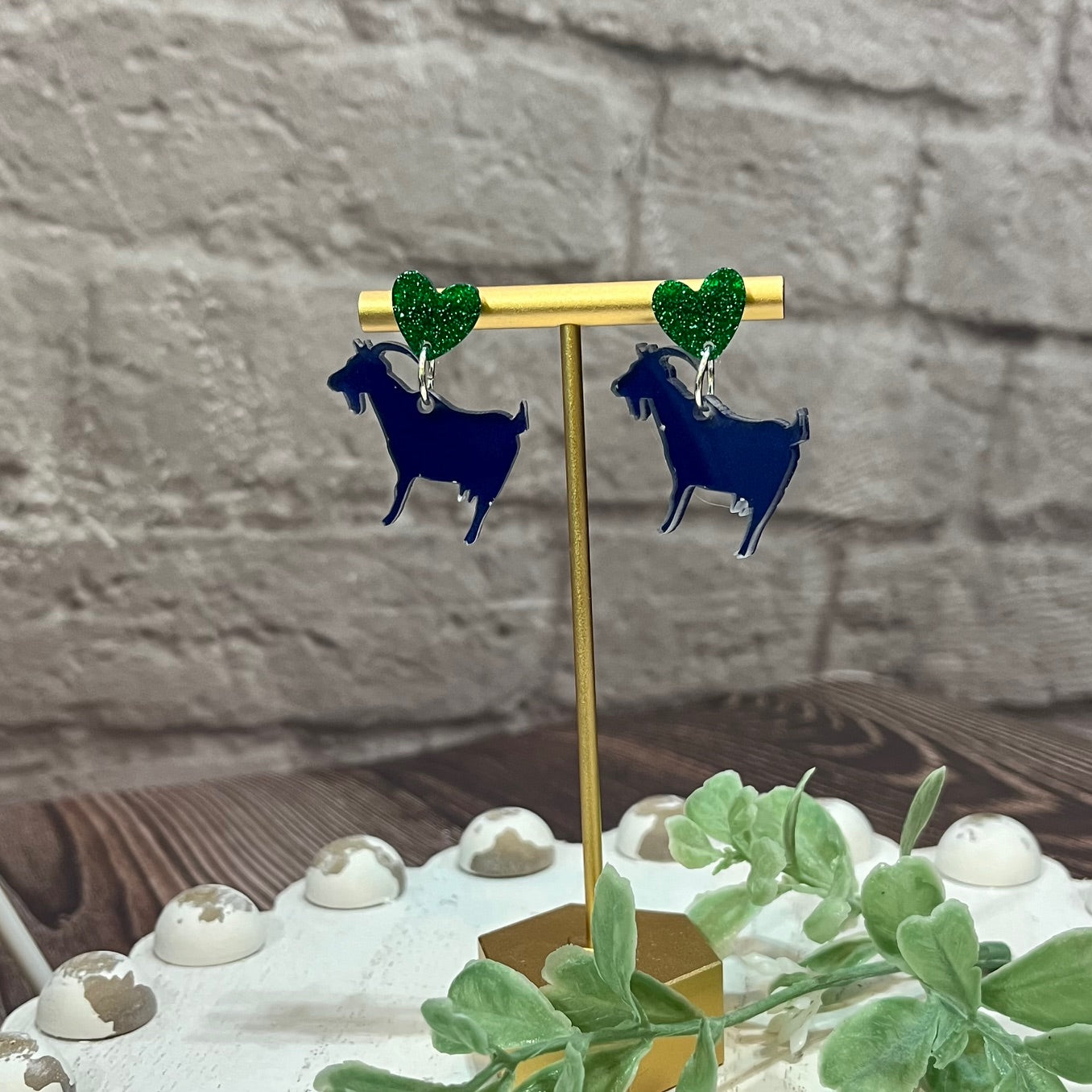 Goat Dangle Earrings