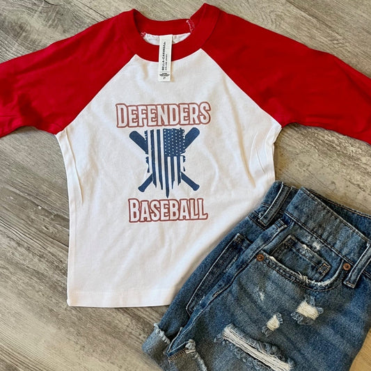 Defenders Baseball Flag/Bat Shirt