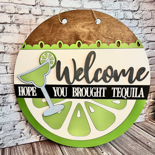 Tequila Round Sign