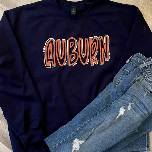 Auburn Doodle Sweatshirt