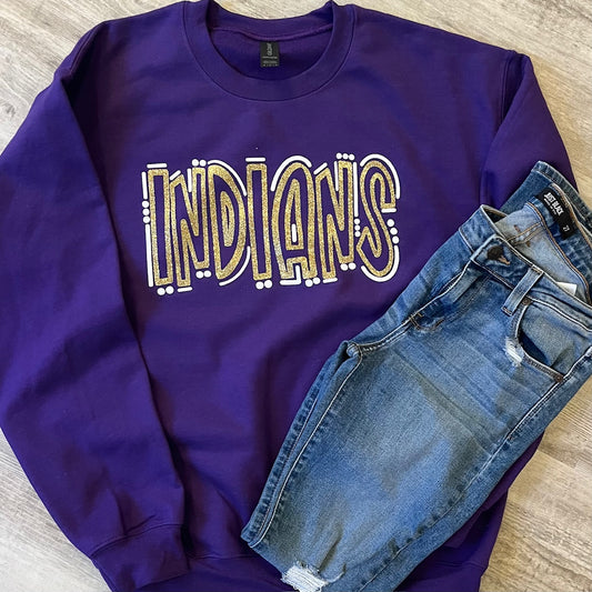 Lumpkin Indians Doodle Shirt
