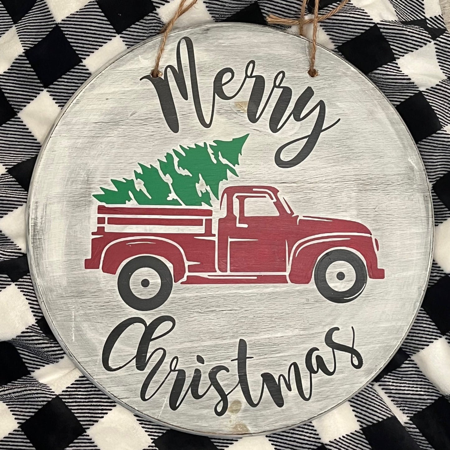 Double Sided Merry Christmas/Home Sweet Home Sign